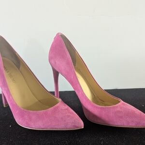 Ivanka Trump Pink Suede Heels